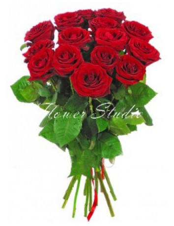 Букет Аромат счастья из 15 красных роз