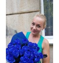 Букет Синий берег из 51 синей розы