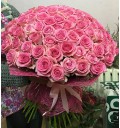 Букет Розалия из 101 розовой розы