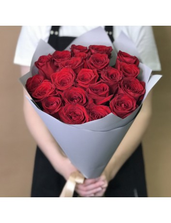 Букет Очарование из 21 красной розы