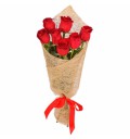 Букет Азбука любви из 7 красных роз