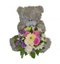 Набор Плюшевый мишка и цветы из букета и мягкой игрушки