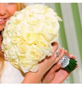 Свадебный букет Невеста из белых роз