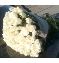 Букет Белая вуаль из 101 белой розы